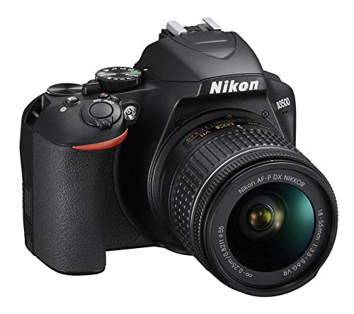 Nikon D3500 Fotocamera Reflex Digitale con Obiettivo Nikkor AF-P 18-55, F/3.5-5.6G VR DX, 24.2 Megapixel, LCD 3', SD da 16 GB 300x Premium Lexar, Nero