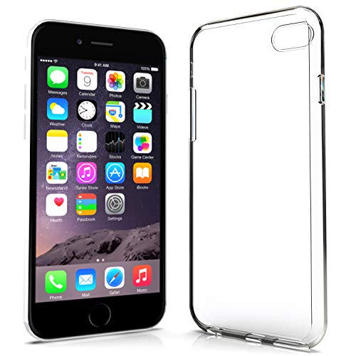 N NEWTOP Cover Compatibile per iPhone 6 Plus e 6S Plus, Custodia Trasparente Sottile TPU Clear Silicone Morbida Silicone Case