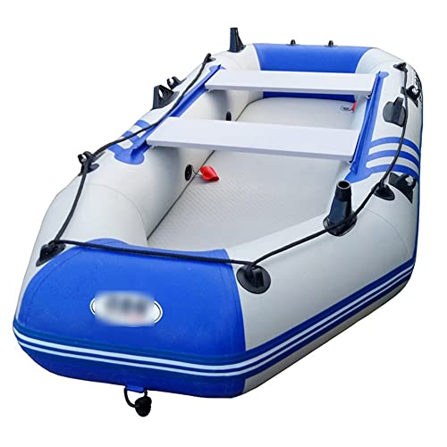 Kayak Gonfiabile con Elica in Lega di Alluminio Canoa Kayak Adatto per 2-3 Persone Adatto per Uscire in Mare E Giocare sulla Costa (Color : Blue+Gray, S : 300cm)