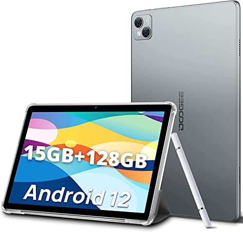 DOOGEE T10 Tablet, 15GB RAM+128GB ROM(TF 1TB) Octa-Core, Batteria 8300mAh, 10.1 Pollici, Dual 4G LTE/SIM, Fotocamera 13MP+8MP, Android 12, GPS/Face ID/OTG Blu