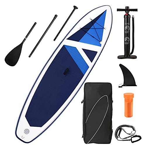 Sup Gonfiabile Tavole da Surf Pagaia Stand Up Paddle 320 x 80 x 15 cm con Accessori e zaino portatile per Ragazzi e Adulti, divertimento in Fiume, Mari e Laghi