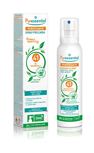 Puressentiel - Spray Purificante per l'Aria ai 41 Oli Essenziali 100% puri & naturali - Purifica, tratta e igienizza i tessuti - 200ml