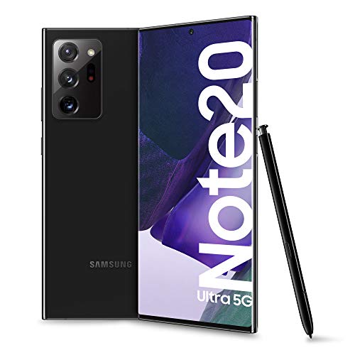 Samsung Galaxy Note20 Ultra 5G Smartphone, Display 6.9' Dynamic AMOLED 2X, 3 fotocamere, 256GB Espandibili, RAM 12GB, Batteria 4500mAh, Hybrid Sim+eSIM, Android 10, Mystic Black [Versione Italiana]