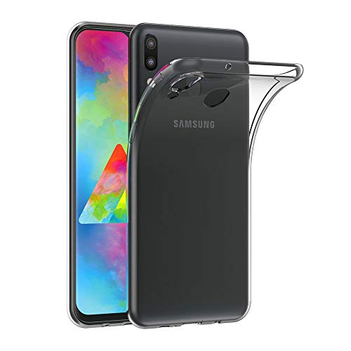 AICEK Cover Samsung Galaxy M20, Cover Samsung M20 Silicone Case Molle di TPU Trasparente Sottile Custodia per Galaxy M20 (6.3 Pollici)