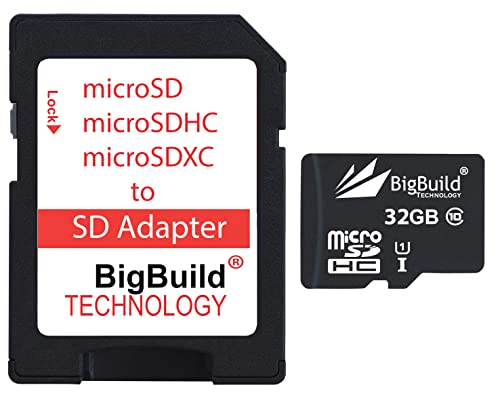BigBuild Technology - Scheda di memoria ultra veloce da 32 GB per Garmin eTrex 30X Topo, Touch Navigator, classe 10 MicroSDHC