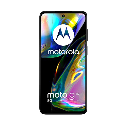 Motorola moto g82 (Tripla fotocamera 50MP, 5G, Display 6.5' OLED FHD+ 120Hz, Qualcomm Snapdragon 695, batteria 5000 mAh, 6/128GB espandibile, Dual SIM, Android 12, Cover Inclusa), Meteorite Gray