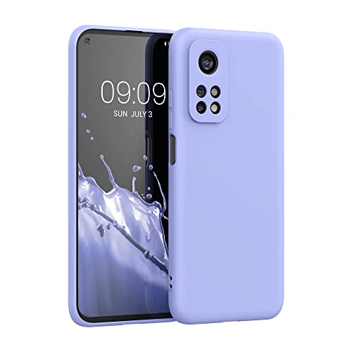 kwmobile Custodia Compatibile con Xiaomi Mi 10T / Mi 10T Pro Cover - Back Case per Smartphone in Silicone TPU - Protezione Gommata - lavanda pastello
