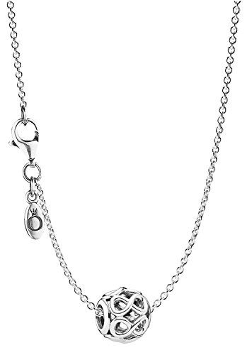 Pandora 08050 - Collana con ciondolo con simbolo dell’infinito, elegante collana da donna, splendido set regalo per donne alla moda