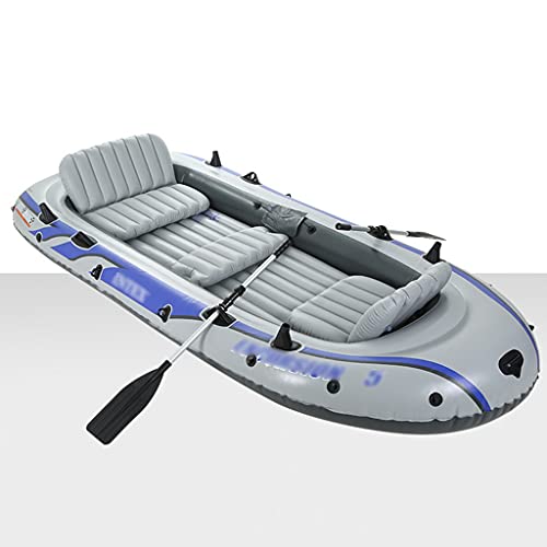 Priority Culture Kayak Gonfiabile Portatile Canoa Mare può Sopportare 455 kg con Pompa A Pedale Adatto per Uscire in Mare E Pescare (Color : Blue, Size : 366 * 168cm)