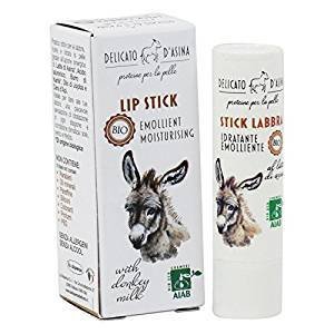 DELICATO D'ASINA - Stick Labbra Bio al Latte D'Asina - Estremamente Idratante e Nutriente - 5,7 ml