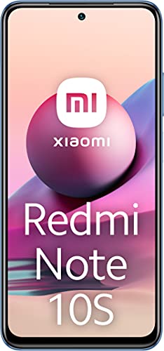 Redmi Note 10S Smartphone RAM 6 GB ROM 128 GB 6.43 '' AMOLED DotDisplay 64MP Fotocamera 5000mAh (tipico) Batteria Blu [Versione globale]