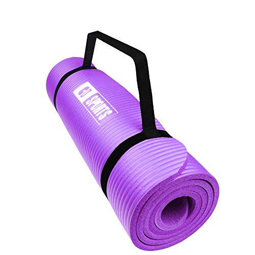 Calma Dragon 85611 NBR Yoga Mat, spessore, tappetino antiscivolo, ideale per pilates, esercizi, fitness, ginnastica, stretching (Viola, 183 x 60 x 1 cm)