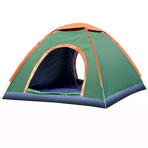 Tenda automatica per 3-4 persone, tenda zaino portatile automatica leggera, impermeabile, a prova di sole e antizanzare, adatta per picnic in famiglia in campeggio sulla spiaggia (verde)