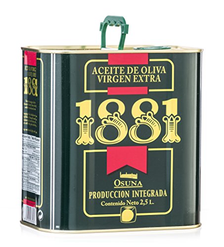 1881 Olio Extravergine D'oliva, Alta Selezione (scatola di due lattine da 2, 5lt) Ricca di Antiossidanti Natural
