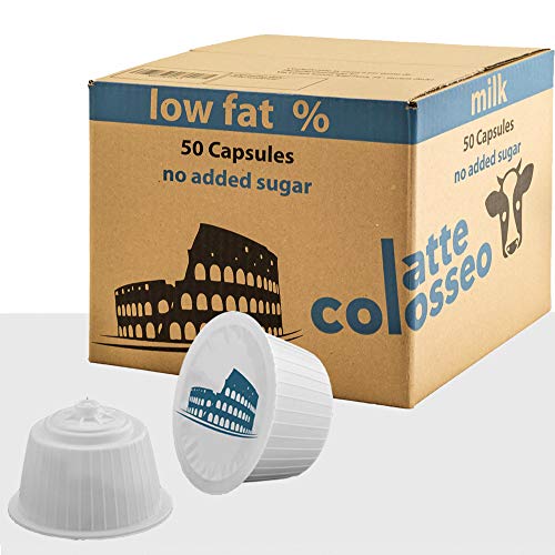 Latte Colosseo 50 Capsule Compatibili Dolce Gusto (Latte Scremato, 50 Capsule, 50 Porzioni)