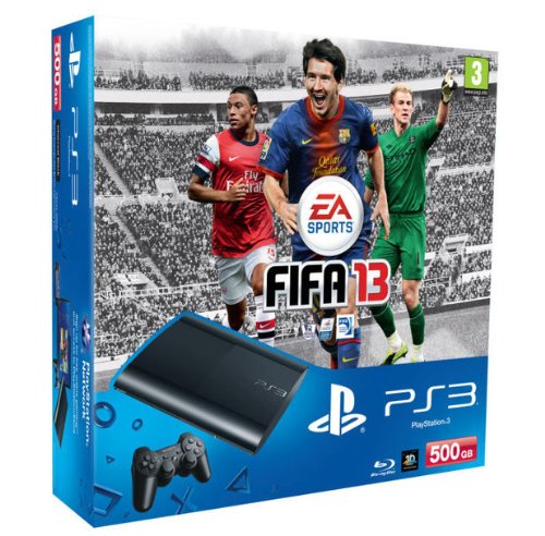 PlayStation 3 - Console PS3 500 GB [Chassis M] con FIFA 13 [Bundle]