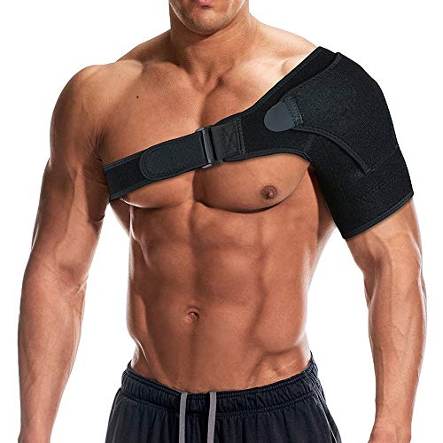 Tutore per spalla con cuscinetto a pressione per uomo e donna, spallacci regolabili per polsino rotatore strappato