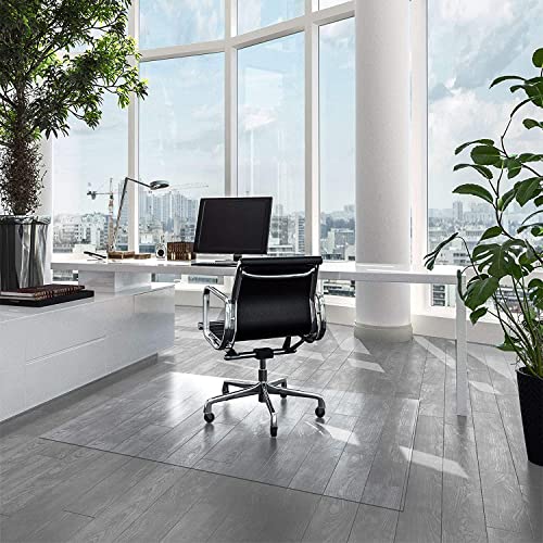Tappetino protettivo per pavimenti duri “Neo Premium”, trasparente e semitrasparente, per sedia da ufficio, spessore: 1,5 mm, molte misure a scelta (semitrasparente, 90 x 100 cm)