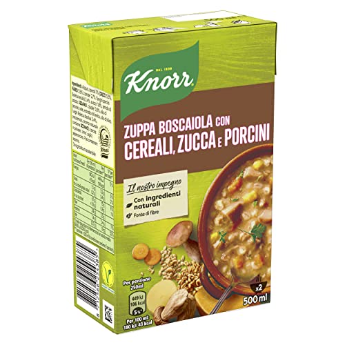Knorr Zuppa Boscaiola con Cereali, Zucca E Porcini - 500 ml