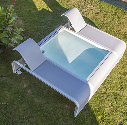 Gre Piscina Mariposa - Piscina con design ottimo, due amacas, per terrazze e giardini, con 1,100 litri di acqua