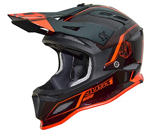 Just 1 Helmets 609230117100206, Casco da Downhill/MTB/Enduro Unisex – Adulto, Rosso, XL
