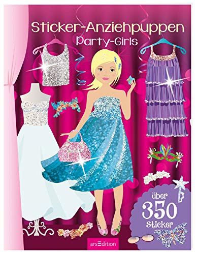 Sticker-Anziehpuppen Party-Girls: Über 350 Sticker | Coole Styles für Modefans ab 5 Jahren
