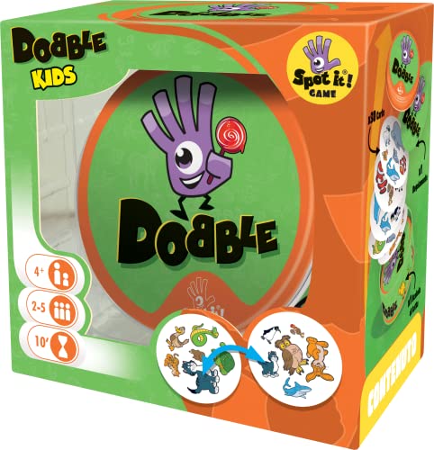 Asmodee: Dobble Kids, Gioco da Tavolo per Tutta la Famiglia, 2-5 Giocatori, 4+ Anni, Edizione in Italiano