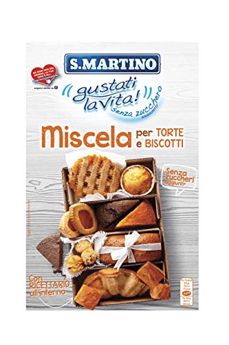 S.Martino - Miscela per Torte e Biscotti Senza Zucchero - Astuccio 380G - [confezione da 5]