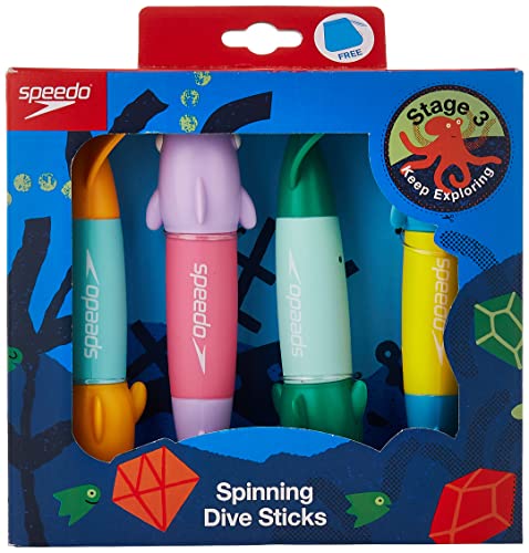 Speedo Unisex Bambini Baby Spinning Dive Toy giocattolo da immersione, Galinda/Emerald/Turquoise/Olivastro, Taglia Unica