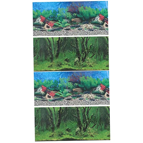 iplusmile Adesivi Per Serbatoio Di Pesce 3D Immagine Di Vetro 3D Tvd Poster Adesivi Coraline 4 Fogli Autoadesivo Del Serbatoio Di Pesce A Doppia Faccia Poster Di Sfondo Del Serbatoio Di