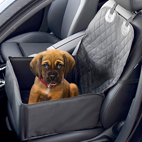 2 in 1 copertura per seggiolino auto per cani | Trasportatore di cuccioli per veicolo da viaggio impermeabile | Pukkr