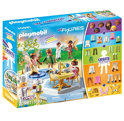 Playmobil My Figures 70981 Il Ballo Magico, 6 Personaggi con Oltre 1000 Combinazioni di Gioco Possibili, Gioco della Principessa per Bambini dai 5 Anni in su