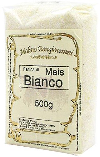 BONGIOVANNI FARINE e BONTA' NATURALI Farina di Mais Bianco, Macinazione da Mais Bianco Ibrido - Formato da 1 kg, 1030G