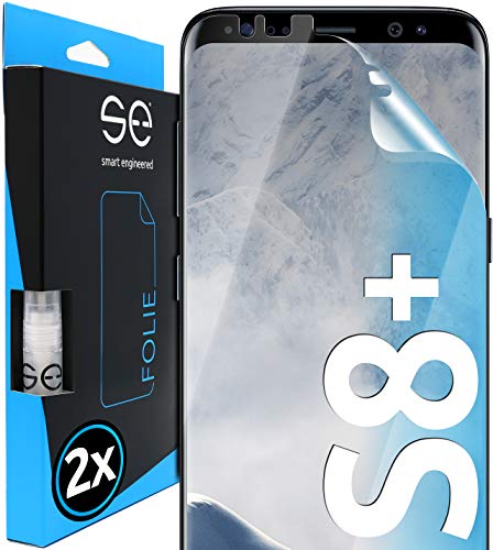 smart engineered 3D Pellicola Protettiva per Schermo per Samsung Galaxy S8 Plus [2 Pezzi Transparente, Case-Friendly, qualità dell'immagine Full HD,Pellicola Protettiva TPU