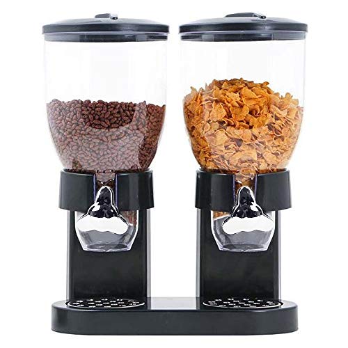 YIZHE 2 * 3,5 Litri Dispenser Cereali da Colazione Distributore di Corn Flakes, Dispenser di Cereali con 2 Contenitori