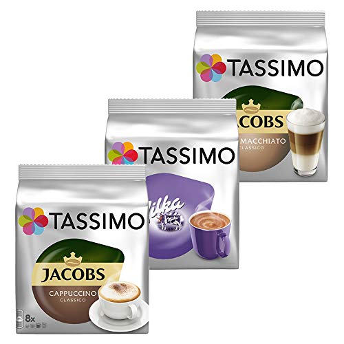 Tassimo Cream Collection, Caffè, Cacao, Bevande, 3 Tipi, Capsule, 40 T-Discs