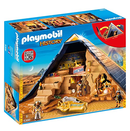 Playmobil History 5386 Grande Piramide del Faraone, Giocattoli per Bambini dai 6 Anni