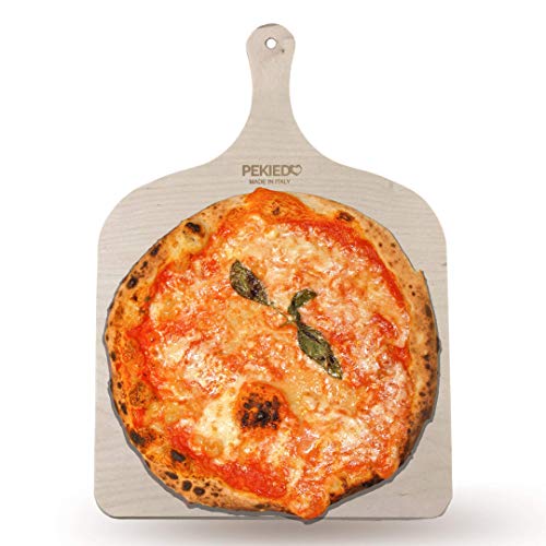 Pala per Pizza Made in Italy con Manico Corto in 100% Legno Betulla Naturale accessorio cucina indispensabile 42 x 30 cm