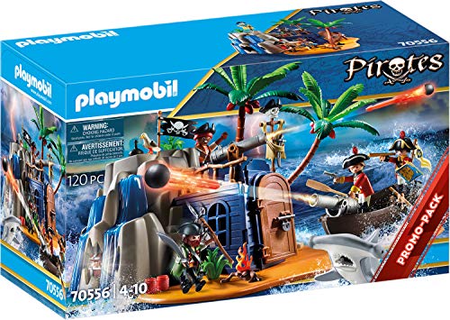 PLAYMOBIL Pirates 70556 - Covo del tesoro dei pirati, Dai 4 ai 10 anni