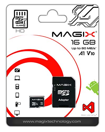 Magix Micro SD Card HD Series Class10 V10 + SD Adapter Up To 80Mb/S (16Gb)