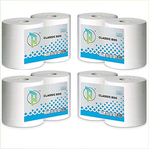Virsus kit 2 bobine di carta rotoloni industriali asciugamani pura cellulosa bobina asciugatutto varie quantità (4)