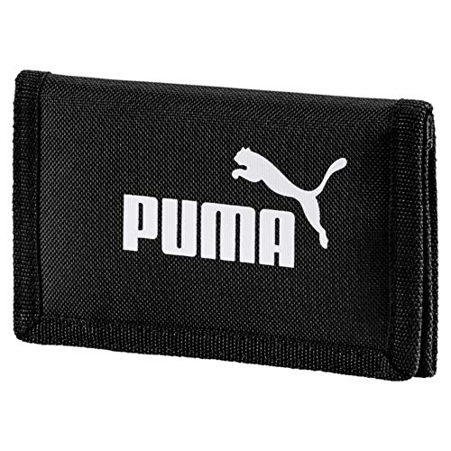 Puma Phase Wallet, Portafoglio Unisex Adulto, Poliestere, A prova di schiacciamento, Nero, Taglia Unica