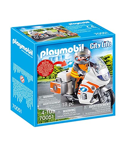 Playmobil City Life 70051 - Moto Pronto Intervent, dai 4 anni