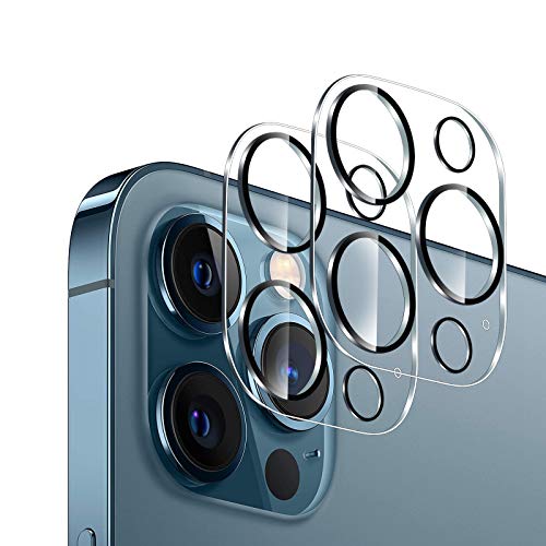 GEEMEE per iPhone 12 PRO Max Camera Vetro temperato, Anti Graffi HD Trasparenza Fotocamera Protettiva Screen Protector Film per iPhone 12 PRO Max (6,7')-Transparente