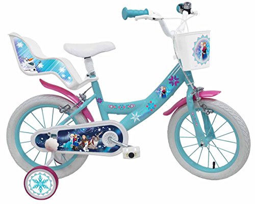 Disney 17222 - Bici per bambini Disney Princess Frozen 2'' Bianca / Blu 14'