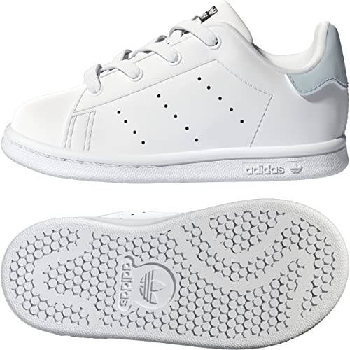 adidas Stan Smith El I, Sneaker Bambini e ragazzi, Bianco (Ftwr White/Almost Blue/Core Black), 24 EU