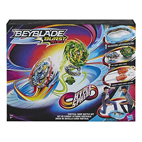 Beyblade Burst Rise Hypersphere Hypersphere Vertical Drop Set completo con Beystadium, 2 giocattoli da combattimento e 2 lanciatori, età 8 e in su