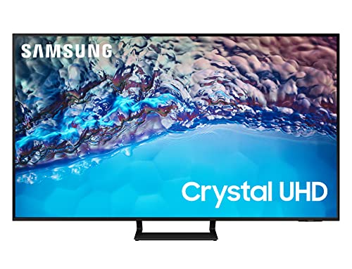 Samsung TV Crystal UHD UE55BU8570UXZT, Smart TV 55' Serie BU8570, Crystal UHD 4K, Alexa e Google Assistant integrati, Black, 2022, DVB-T2