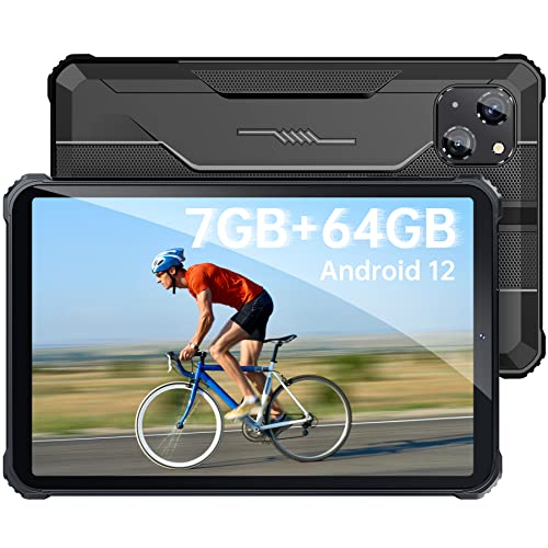 OUKITEL RT3 Tablet 8 Pollici (2023), 7GB+64GB/SD 1TB Rugged Tablet PC, 5150mAh, 4G Dual SIM, 5G Wi-Fi, Octa-Core Tablet Android 12, 16MP Fotocamera Tablet Economico, IP68/69K/Face ID/BT5.3