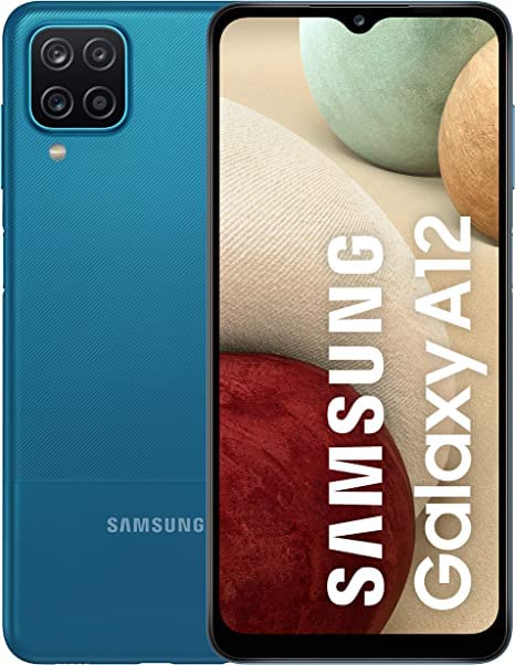 SAMSUNG Galaxy A12, 32GB, Blu (Ricondizionato) Smartphone Originale di fabbrica in esclusiva per il mercato europeo (versione internazionale)